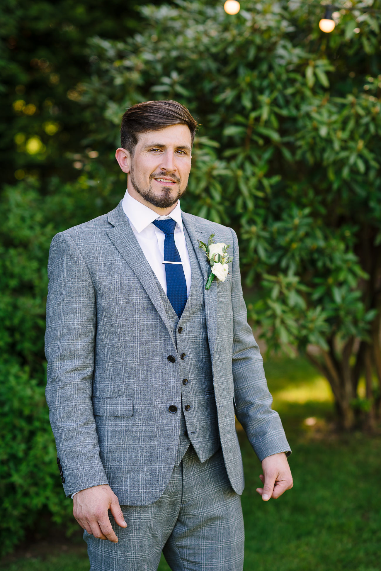 Groom portrait in the garden at Russets Country House
