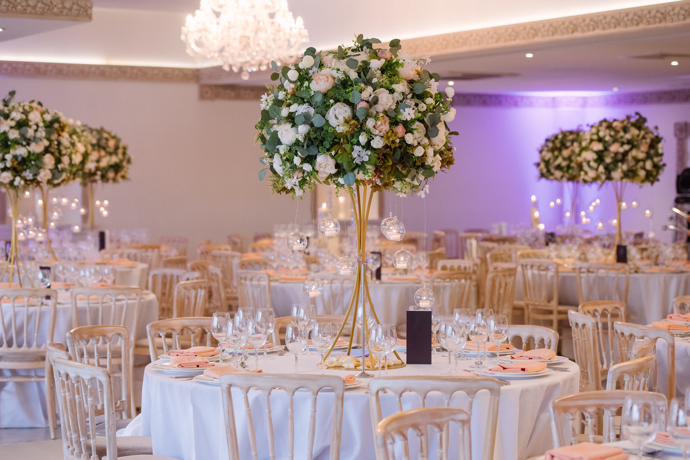 Froyle Park ball room prepared for muslim wedding