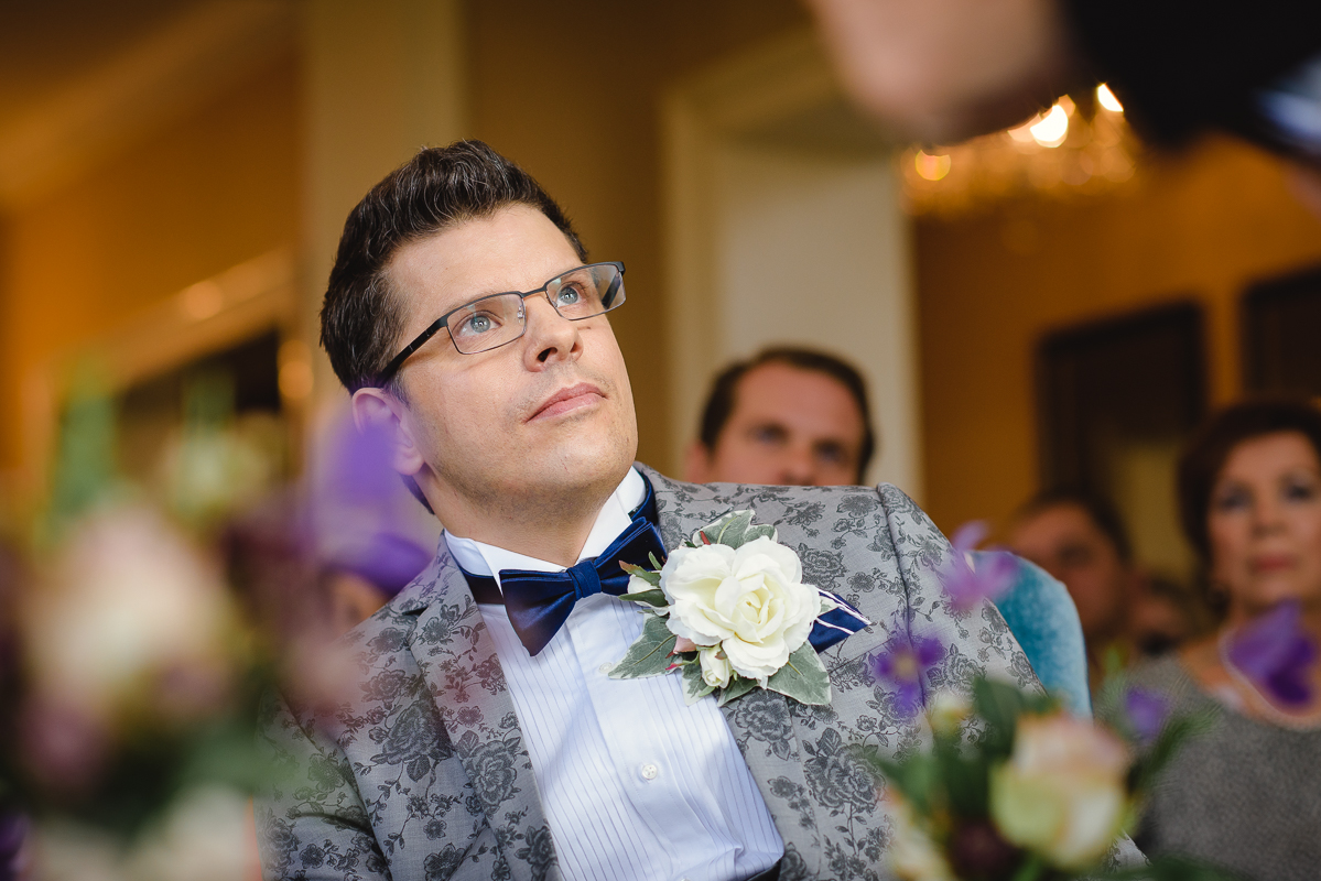 Gay wedding Photographer London at Petersham Hotel