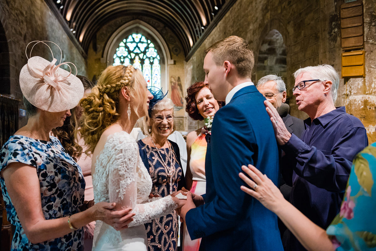 Wedding ceremony at Canford Parish Church 