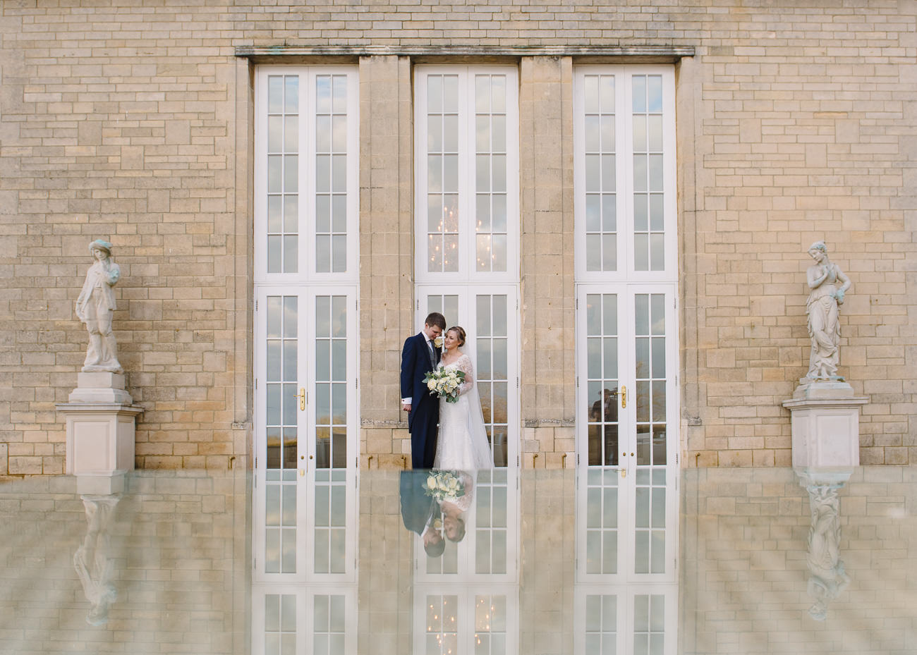 Bride and Groom portrait -wedding photography Froyle Park