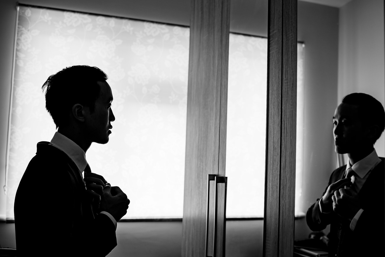 Groom Getting Ready London wedding photography