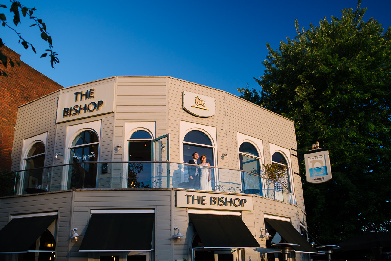 The Bishop Pub Kingston Upon Thames Wedding Portrait