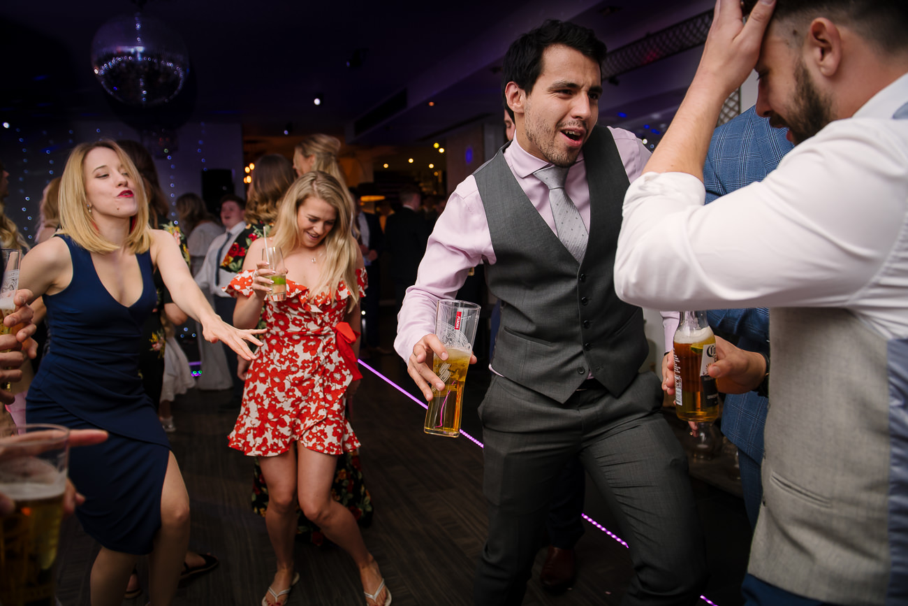 Guest dancing at the wedding party