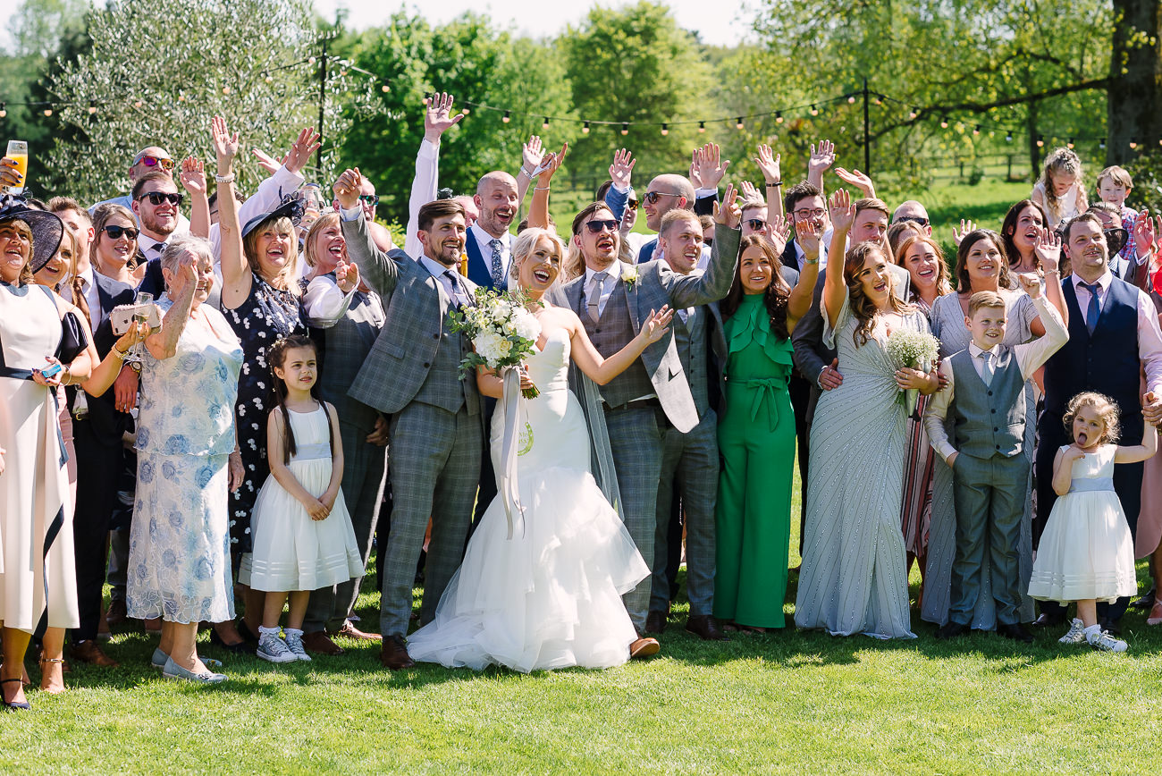 Family group photography cheerful at Russets 