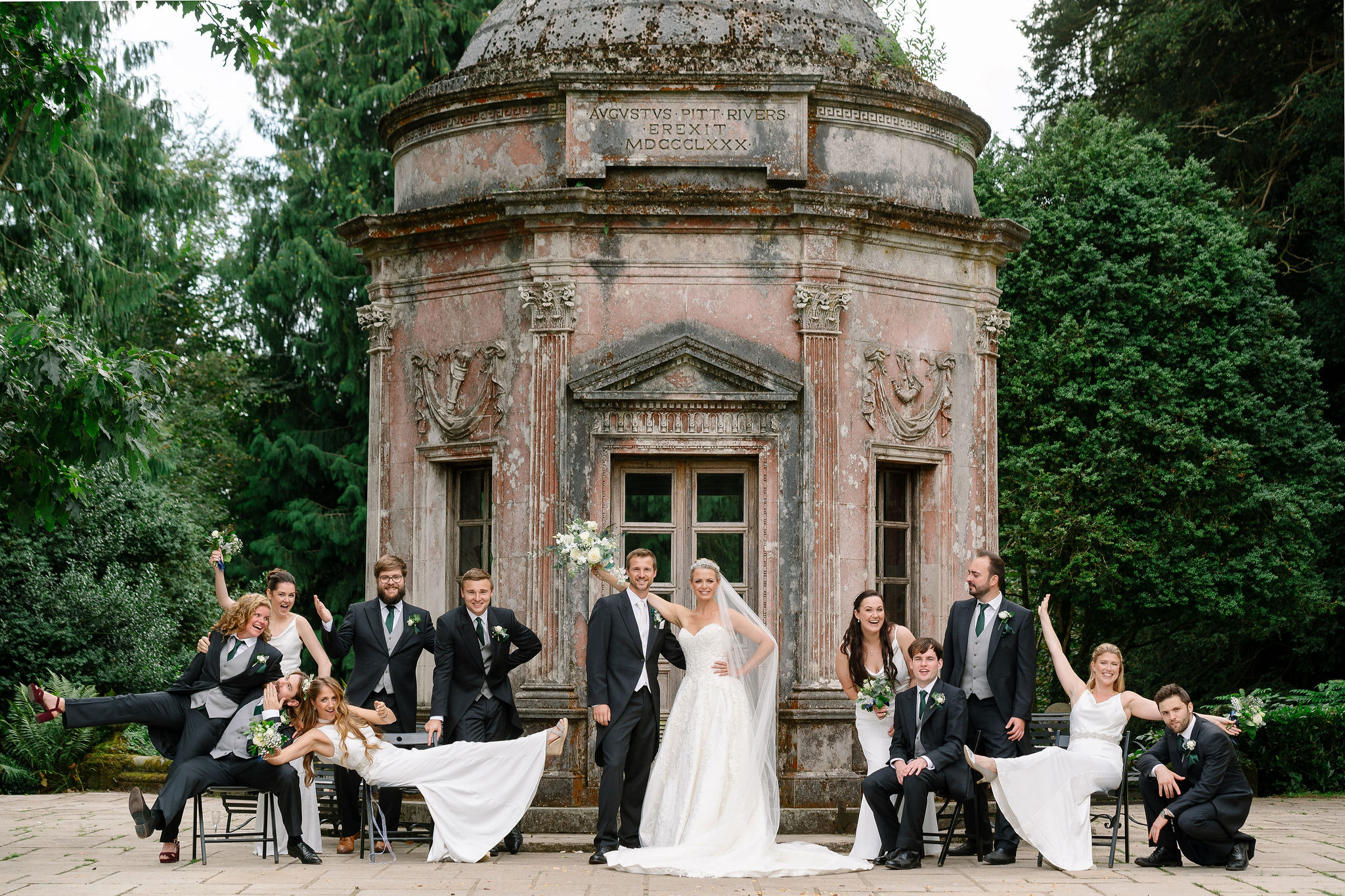 Summer wedding at Larmer Tree Gardens